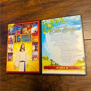 16 Bible Stories For The Whole Family DVD W/Children’s Sing-A-Long CD New Opened